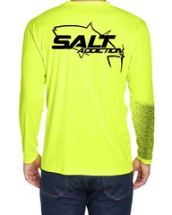 Salt Addiction t shirt long sleeve microfiber performance uv rated fishing