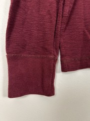 American Eagle Shirt Men’s M Red Thermal Waffle Knit Long Sleeve Tagless Shirt