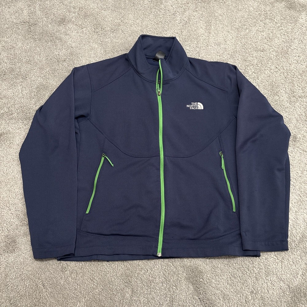 The North Face Men’s XL Blue Waffle Grid Fleece Full Zip