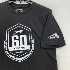 Arctic Cat T Shirt Mens Medium Black Graphic 60 Years Snowmobile Sport Racing