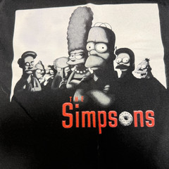 Y2K Vintage The Simpsons Sopranos Parody Mob Cartoon Shirt Size Large Delta