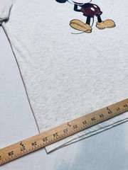 Disney Mickey Mouse Classic Men’s XXL Off White Vintage Look Heather T-Shirt