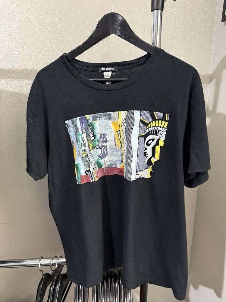 Rare De Young Museum Roy Lichtenstein Famous Statue Of Liberty Mens Large