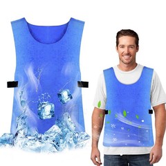 Cooling Ice Vest for Men Women Reusable, Lightweight & Sweat-Absorbent