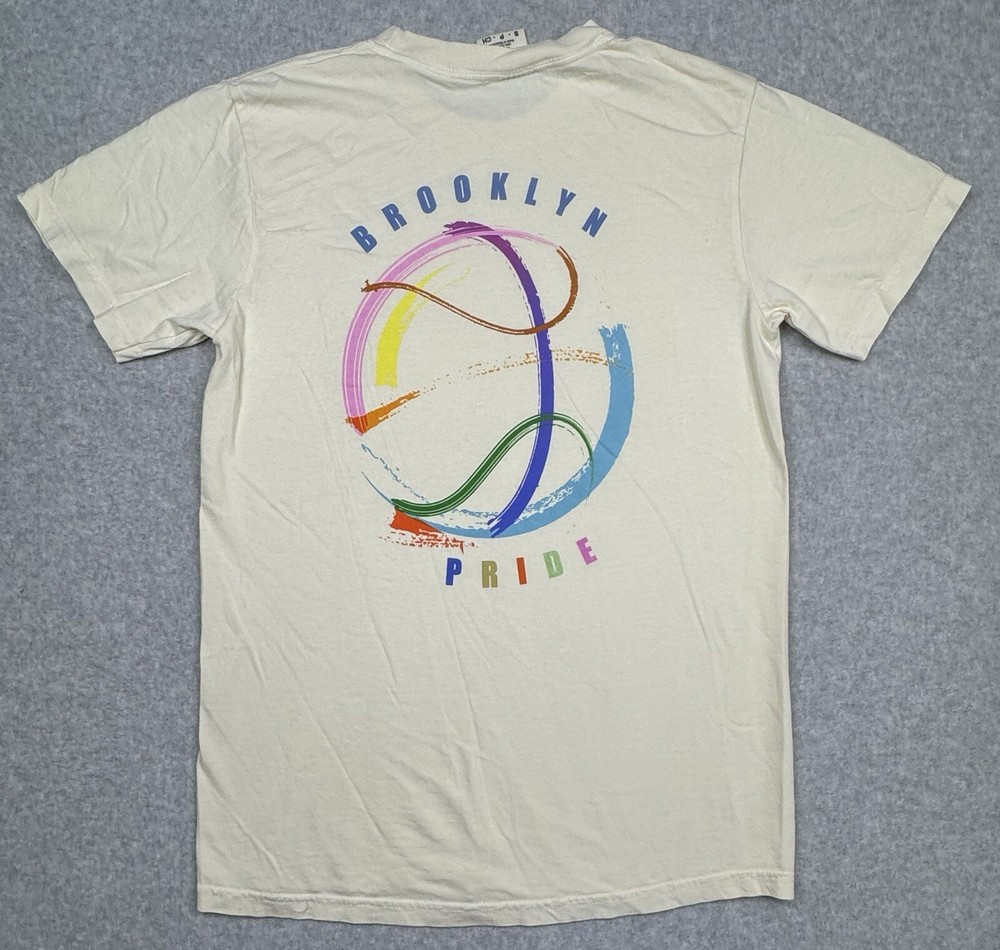 Brooklyn Pride Men’s Basketball T-shirt LGBTQ Comfort Colors NWT Size Small