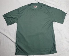 Longworth Knitting Mills T Shirt Men’s Size Large Green Almost Perfect Military