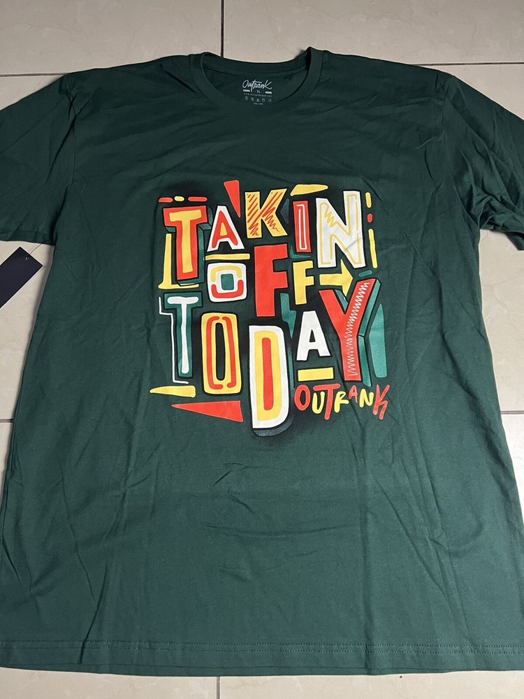 outrank Off Green Shirt Size Xl
