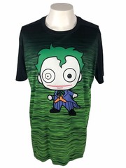 Joker DC Comics Mens 2XL Shirt Green 100% Polyester Active Heathered Batman