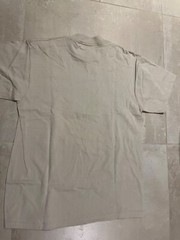 uscg t shirt , 100% cotton, beige khaki, large , new,100% cotton
