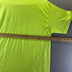 US Foods Mens Neon Safety Yellow Short Sleeve Logo T-Shirt Large High Vis