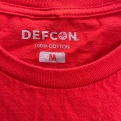 DEFCON Goon Red Graphic T-Shirt Mens Medium Convention Tech Staff Tee