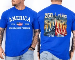 250 Years America Anniversary Fighter Jets 250th Birthday We The People 2 Sided