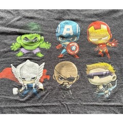 Marvel Unisex T-Shirt Dark Grey Size Large