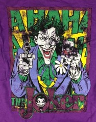 JOKER BATMAN DC COMICS VILLAIN T SHIRT EXTRA LARGE NEW PURPLE