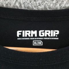 Firm Grip Long Sleeve Tee Top Mens XL Black Crew Neck Pullover Basic Casual