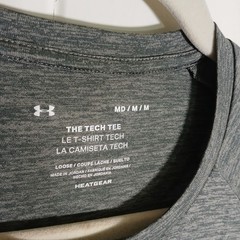 Under Armour Hawaii Warriors Tech Tee Gray Heather Mens Medium 1326413 HeatGear