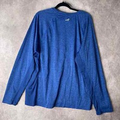 BCG Mens Shirt Top Size 2XL Blue Athletic Long Sleeves Crew Neck Pullover