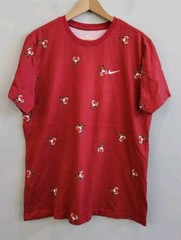 Nike Tiger Woods Men’s Size Large Shirt Red Frank Clubhead All Over Print