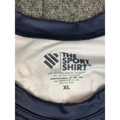 The Sport Shirt Men XL Navy Blue Moisture Wicking UPF 40+ Sun Protection Tee USA