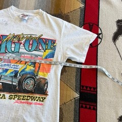Vintage 90s Eldora Speedway Big One Dirt Track Racing T-Shirt Size Medium
