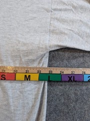 Flex-All 454 Signal Mega-Tee Vintage T-Shirt Men Gray check measurements