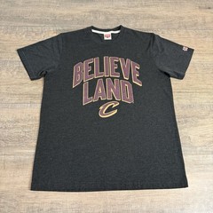 Homage Mens Cleveland Cavaliers T-Shirt Medium Gray BelieveLand Flawless B15