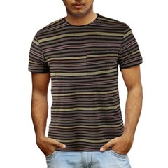 Beautiful Giant Men’s Casual Striped Basic Crew Neck Short Sleeve T-shirt