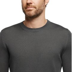 Banana Republic Men’s Merino Wool Crew Neck Sweater, Gray, Size M