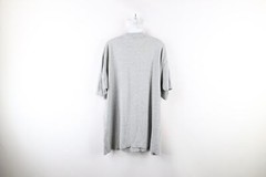 Vintage 90s Streetwear Mens 2XL XXL Blank Short Sleeve Pocket T-Shirt Gray USA