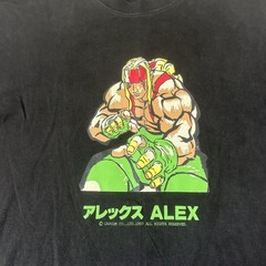 Vintage Capcom Street Fighter III Shirt Mens Large Black Alex Graphic *Early Rot