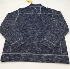 Tommy Bahama Mens Beach Breeze Snap Mock Neck Sweater in Ocean Deep Size Small