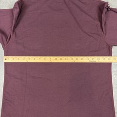 Bylt T Shirt Mens Large Burgandy Drop Cut Long Sleeve Stretch Preowned