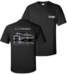 Black T-Shirt w/ 1969 Black Dodge Charger & Script (Licensed)