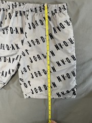 Air Jordan Nike Mens Shorts Gray Black Mesh Lined Sz LG