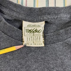 Vintage Mossimo Body Shirt Mens Large Limited Edition Gray Graphic Made USA Tee
