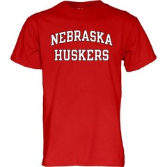 Blue 84 Mens Nebraska Cornhuskers T-Shirt Arched Team Color Team Color X-Large