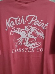 IZOD Saltwater North Point Lobster Men’s Size LT T-shirt Heather Red Casual