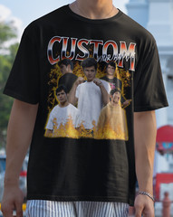 Custom Personalized Bootleg Rap Vintage 90s Girlfriend Boyfriend Pet T-Shirt