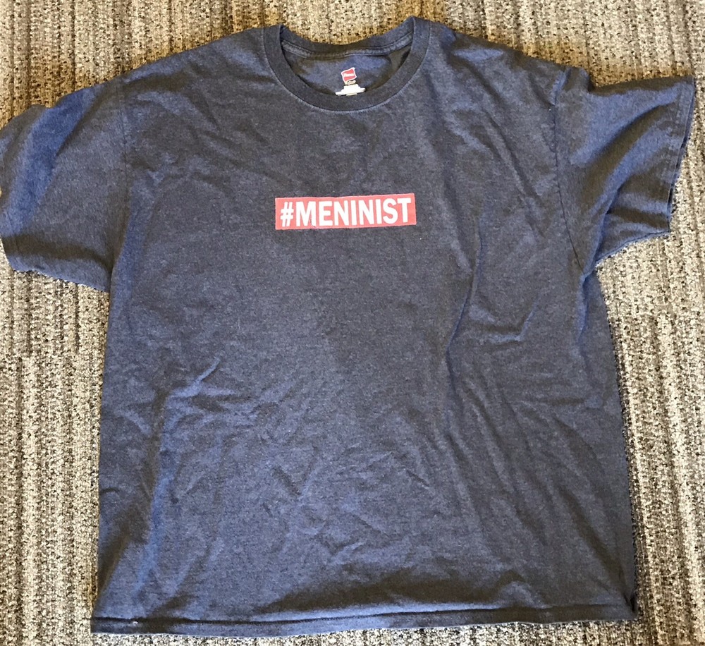 Meninist T Shirt Anti Feminism Pro Men’s Rights Gray XL Red pill