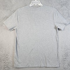 Oakley Shirt Mens Large Gray Henley Regular Fit Logo Athletic Casual Tee