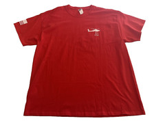Nine Line T Shirt Adult Red Text Logo Police Support Has Misprint 2 Side 3XL