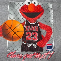 vintage 90s Elmo Jim Henson Parody basketball tee Size XL