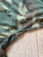 Vintage 90s Rothco Woodland Camo T Shirt XXL Made in USA Military Camouflage