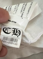 Chrome Hearts FOTI Long Sleeve White T-shirt Size XXL Made In USA