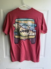 Jedco Unisex Men’s small S JEEP Back To The Beach Graphic T-shirt EUC