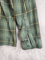 REI Co-Op Mens Sahara Shirt XXL Green Plaid Long Sleeve Button Up Outdoor Hiking