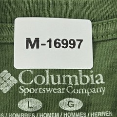 Columbia Men Shirt L Green Graphic Print Bear Rainbow Gorpcore Logo READ