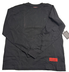 CHNGE Men’s No Human is Illegal Crew Neck Cuff Long Sleeve T-ShirtBlack, Medium