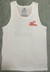 JT Racing USA Honda Racing Team Checkerboard Graphic Tank Top, Size Large