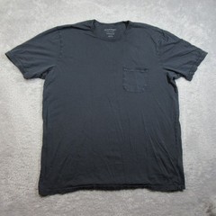 Outerknown Shirt Mens XL Black Pocket Tee Organic Pima Cotton Short Sleeve Crew